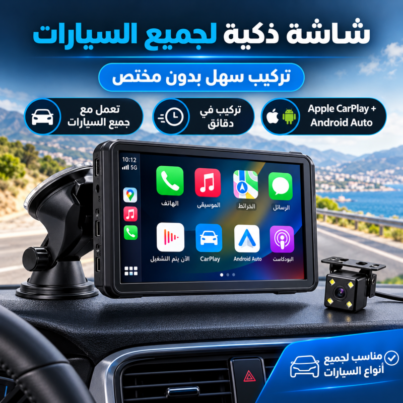 شاشة اندرويد لجميع أنواع السيارات Ecron tactile
